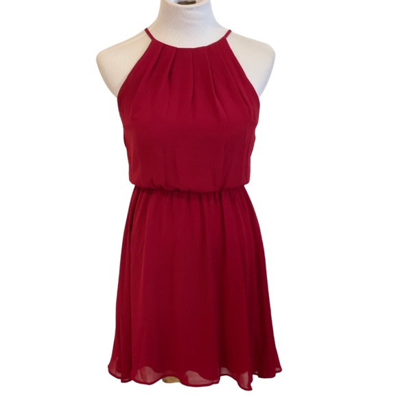 Red High Neck Mini - Picture 2 of 4